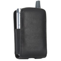 PalmOne Treo Compatible Leather Pocket Pouch with Swivel Belt Clip - Black    POCKETTR650