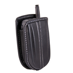 Universal Mini Leather Pouch with Swivel Belt Clip - Black    POUCHMINIBK