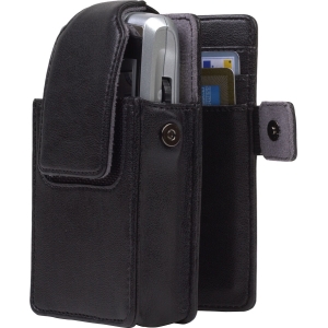 Cellective Case Universal Leather Vertical Pouch with Swivel Belt Clip - Black        PPDMA04