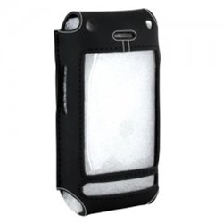 Blackberry Compatible Skins Case with Fixed Swivel Belt Clip with Metal Reinforcement   PSKBB9500-BL
