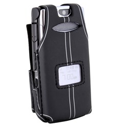 Sanyo Compatible Skin Case with Fixed Swivel Belt Clip with Metal Reinforcement PSKKATLX