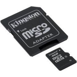 Universal Kingston 4GB MicroSD Transflash Card with Adapter        SDC4-4GB