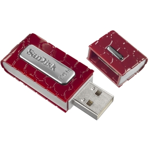 Universal SanDisk Cruzer Gator USB 2.0 Flash Drive - Red           SDCZP-4096-A11RD