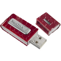 Universal SanDisk Cruzer Gator USB 2.0 Flash Drive - Red           SDCZP-4096-A11RD