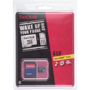 Sandisk 4GB MicroSD Card  SDSDQ-4096-A11M