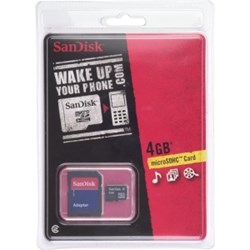 Sandisk 4GB MicroSD Card  SDSDQ-4096-A11M