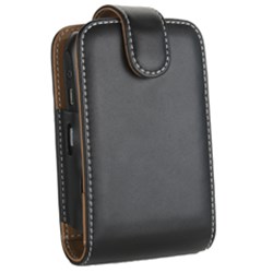 Blackberry Compatible Shell Leather Case. Black