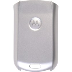 Motorola Original Slim Battery Door- Silver   SHN8757