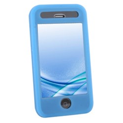 Apple Compatible Blue Silicone Sleeve Without Belt Clip - SIL3GIPHONEBL