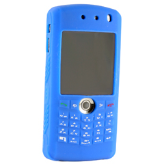 Blackberry Compatible Silicone Sleeve with No Belt Clip - Blue    SIL8100BL