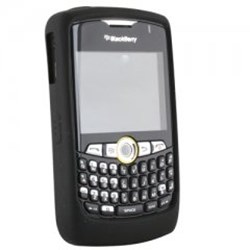Blackberry Compatible Black Silicone Sleeve Without Belt Clip  SILBB8350BK