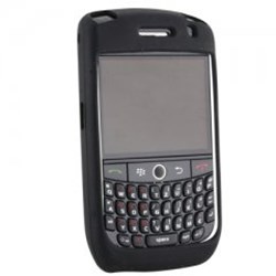Blackberry Compatible Black Silicone Sleeve Without Belt Clip  SILBB8900BK