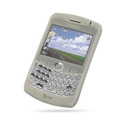 Blackberry Compatible Silicone Sleeve with No Belt Clip - Clear    SILCURVECL