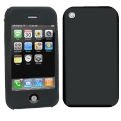 Apple Compatible Silicone Sleeve - Black   SILIPHONEBK
