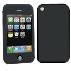 Apple Compatible Silicone Sleeve - Black   SILIPHONEBK