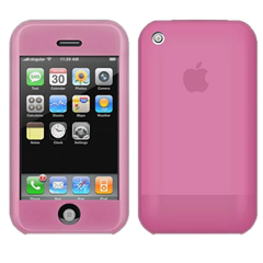 Apple Compatible Silicone Sleeve - Pink   SILIPHONEPK