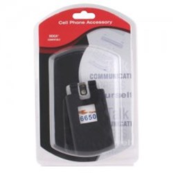Nokia Compatible Black Silicon Sleeve Without Belt Clip  SILNK6650BK-NO