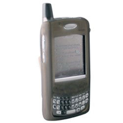 Treo Compatible Silicon Sleeve with Swivel Belt Clip - Smoke  SILTREOBK