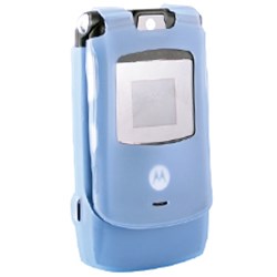 Motorola Compatible Silicone Sleeve - Baby Blue  SILV3BL-MO