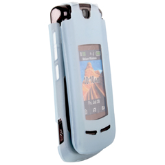 Motorola Compatible Silicone Sleeve with No Belt Clip - Light Blue    SILV9LB
