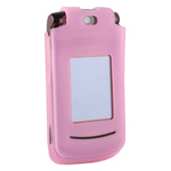 Motorola Compatible Silicone Sleeve with No Belt Clip - Light Pink    SILV9PK