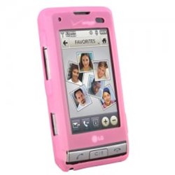 LG Compatible Light Pink Silicone Sleeve Without Belt Clip  SILVX9700PK