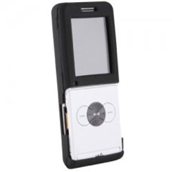 Sony Ericsson Compatible Black Silicone Sleeve Without Belt Clip  SILW350BK-SO