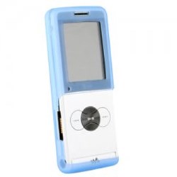 Sony Ericsson Compatible Blue Silicone Sleeve Without Belt Clip  SILW350BL-SO