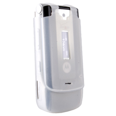 Motorola Compatible Silicone Sleeve with No Belt Clip - Clear    SILW385CL
