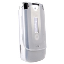 Motorola Compatible Silicone Sleeve with No Belt Clip - Clear    SILW385CL
