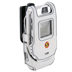 Motorola Compatible Platinum Skins Case with Ratcheting Swivel Belt Clip - Silver    SKINV3SV