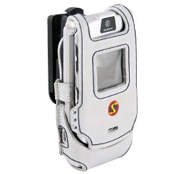 Motorola Compatible Platinum Skins Case with Ratcheting Swivel Belt Clip - Silver    SKINV3SV