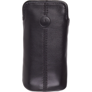 Motorola Original Leather Sleeve Case - Black/Gray  SLZ301