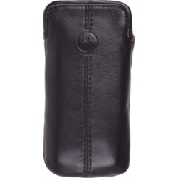 Motorola Original Leather Sleeve Case - Black/Gray  SLZ301