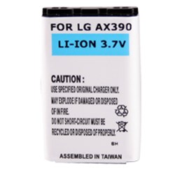 LG Compatible 1400 mAh Li-Ion Extended Battery with Black Door  SPLITAX390