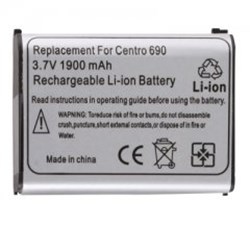 Palm Compatible 1900 mAh Extended Battery with White Battery Door  SPLITCENTROXT