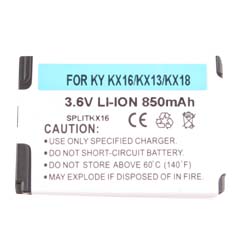 Kyocera Compatible 850 mAh Li-Ion Battery    SPLITKX16