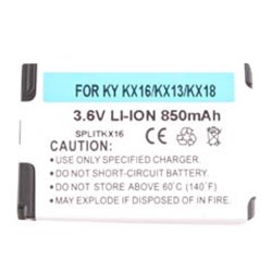 Kyocera Compatible 850 mAh Li-Ion Battery    SPLITKX16