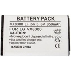 LG Compatible 850 mAh Li-Ion Internal Battery    SPLITVX8300