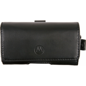 Motorola Original Leather Pouch with Fixed Clip - Black    SYN2185A
