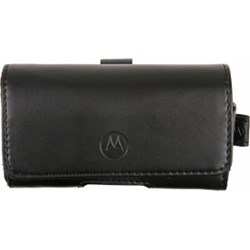 Motorola Original Leather Pouch with Fixed Clip - Black    SYN2185A