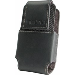 Vertical Black Leather Pouch with Rotating Belt Clip  TS-111