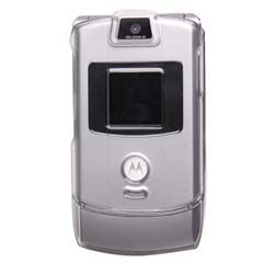 Motorola Compatible Crystal Transparent Snap-on Cover - Clear  V3COVCL