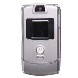 Motorola Compatible Crystal Transparent Snap-on Cover - Clear  V3COVCL