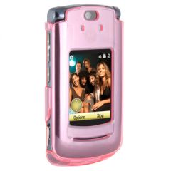 Motorola Compatible Snap On Cover with Belt Clip - Pink         V8COVPK