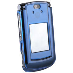 Motorola Compatible Snap On Cover Without Belt Clip - Blue        V9COVBL