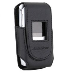 Universal Mobile Glove Medium Vantage Vertical Leather Case with Swivel Belt Clip - Black                VANTMDBK