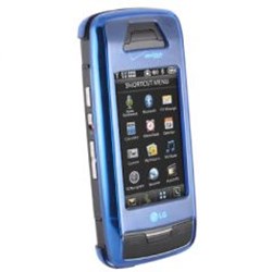 LG Compatible Snap On Cover with Swivel Belt Clip - Transparent Blue                 VOYAGERCOVBL