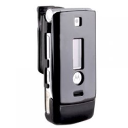 Motorola Compatible Snap-On Cover with Swivel Belt Clip - Black    W385COVBK