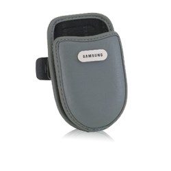 Samsung Original Leather Molded Pouch with Swivel Belt Clip - Charcoal    WT17200000135